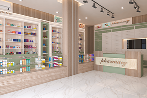 Tienda médica Diseño <span class=keywords><strong>de</strong></span> interiores Tienda <span class=keywords><strong>de</strong></span> farmacia minorista Proveedor <span class=keywords><strong>de</strong></span> instalador Tienda minorista Diseño <span class=keywords><strong>de</strong></span> decoración <span class=keywords><strong>de</strong></span> exhibición - Product Image 6