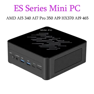 Mini PC AMD AI5 340 AI7 Pro 350 AI9 HX370 AI9 465 ES, Doble DDR5 5600MHz, WiFi6, BT5.3, Oculink, HD2.1, DP2.1, Computadora para Juegos - Product Image 2