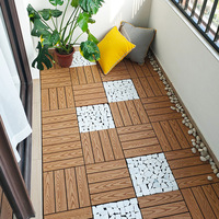 Dalles de terrasse en composite bois-plastique (WPC) étanches, à emboîtement, pour intérieur et extérieur, 300*300mm, vente en gros