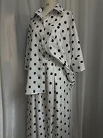 Ensemble deux pièces Abaya R-833 vintage pour femmes, grande taille, ample, respirant, en polyester, élégant et modeste