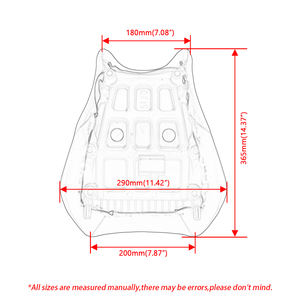 Coussin de siège avant pour conducteur de moto compatible avec Suzuki GSXR1000 GSX-<span class=keywords><strong>R1000</strong></span> 2017-2024 2018 2019 2020 2021 2022 <span class=keywords><strong>2023</strong></span> - Product Image 2