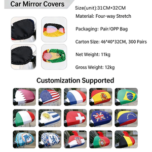 Accessoires pour supporters pour la Coupe du Monde 2026 : Drapeau de voiture américain, Housse de capot, Housse de rétroviseur - Product Image 6