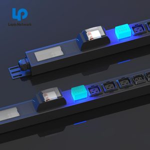 Ningbo Lepin bonne vente 16A commutateur 1U universel PDU 6 voies PDU montage en rack PDU prises pour interrupteur d'armoire 2M plomb - Product Image 2