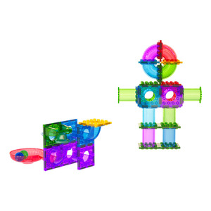 Giocattoli educativi in età prescolare stelo intelligenza colorati per bambini che costruiscono magneti che collegano giocattoli musicali in marmo Pineline - Product Image 6