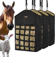 Sac de nourrissage portable grande capacité pour foin de cheval, design en maille pour alimentation lente, en tissu Oxford durable, filet à foin pour chèvres et moutons - Offre spéciale
