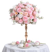 Nouvelles décorations florales artificielles pour table de mariage
