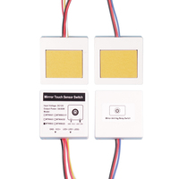 Capteur tactile pour interrupteur de capteur tactile de miroir de salle de bain Led avec fonction de désembuage et de gradation
