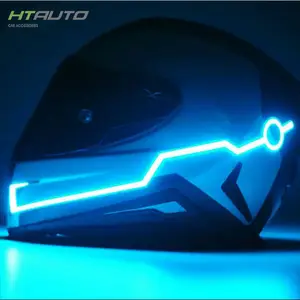 HTAUTO חדש הגעה Led קסדת אופנוע רכיבה Led קסדת אור