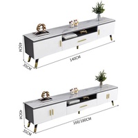 Meuble TV de luxe, meuble TV moderne et table basse pour meubles de salon