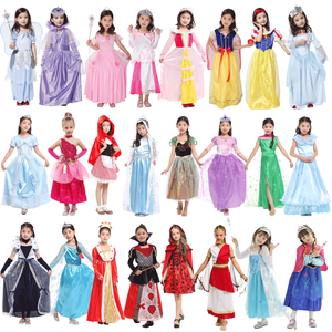Costume di Halloween per Bambine, Abito da Principessa Frozen, Tema Fata dei Fiori, Gonna in Poliestere - Product Image 1
