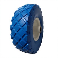 Roue en mousse PU 4.10/3.50-4, pneu anti-crevaison robuste pour chariot de chantier