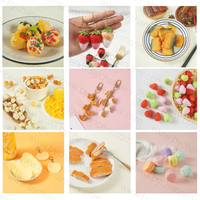 Snack Alimentaire Artificiel de Haute Qualité Simulation Réaliste Faux Popcorn Pièces Simples pour Accessoires de Bricolage Breloques Pendentifs