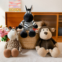 Vente en gros Nouvel arrivage de jouets en peluche lion et panda personnalisés animaux en peluche doux réalistes faits à la main poupées remplies de coton PP