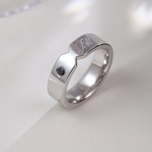 แหวนทองคำขาวสั่งทำพิเศษ ประดับพลอยอะเล็กซานเดรียจากห้องปฏิบัติการ เครื่องประดับชั้นดี ออกแบบได้ตามต้องการ แหวนแต่งงานดีไซน์คลาสสิก แหวนนิรันดร์ - Product Image 4