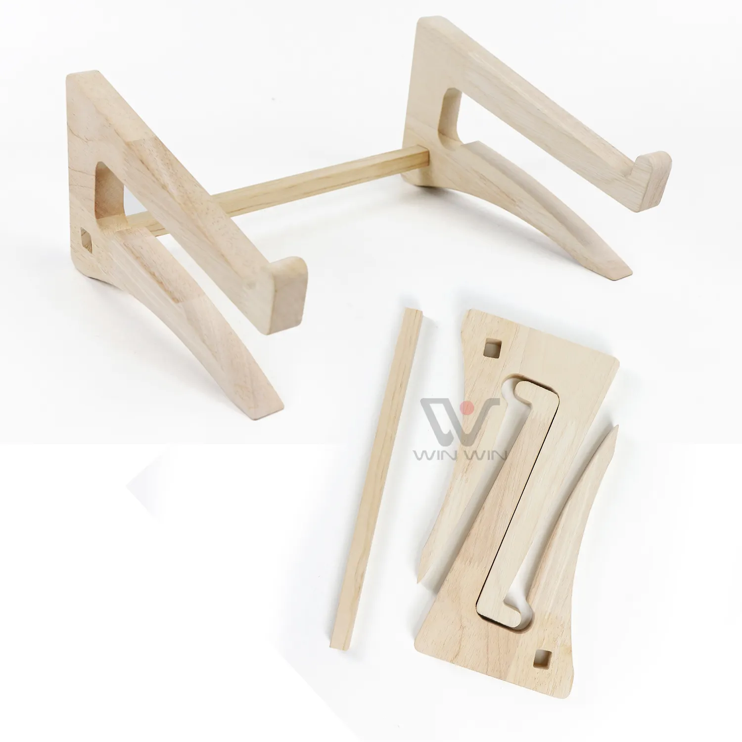 Soporte plegable de madera de bambú para iPad, nuevo