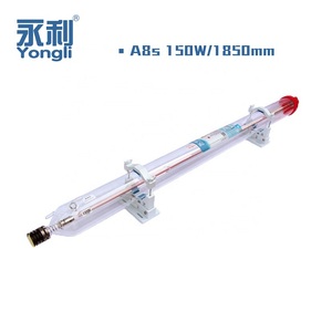 Yongli 150w Max 180w 1850mm Dia. <span class=keywords><strong>Tube</strong></span> laser en verre de 80mm avec tête en métal II-VI lentille - Product Image 1