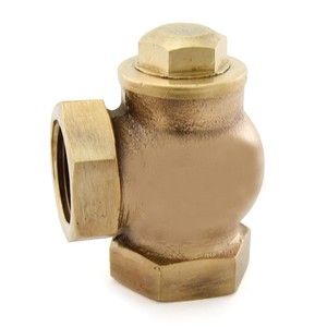 Conector de bronce de la mejor calidad, manual, con patrón de ángulo medio, asiento integral y extremos hembra roscados para tratamiento de agua OEM - Product Image 1