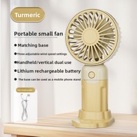Ventilateur portable sans pales pliable en ABS, rechargeable par USB, créatif et promotionnel, idéal pour l'extérieur et les voyages - Modèle 2026