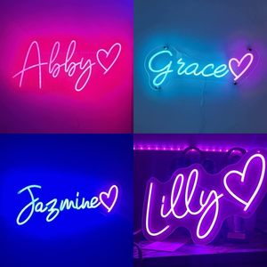 Enseigne au néon LED personnalisée avec logo pour magasin d'affaires, enseigne au néon pour mariage, fête d'anniversaire, bar, salle de <span class=keywords><strong>jeux</strong></span>, décoration murale pour la maison - Product Image 5