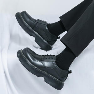 Zapatos Oxford de Hombre Británicos, Impermeables, de Cuero Genuino, Punta Cerrada, Hechos a Mano, para Boda, Formales, Casuales de Negocios, Antideslizantes, con Hebillas y Correas - Product Image 4