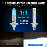 Venta caliente blanco amarillo 40W 3570 CSP Plug And Play Led luz antiniebla H1 H3 coche Led faro Mini faros