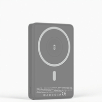 Banque d'alimentation sans fil magnétique avec logo personnalisé 5000mah 10000mah PD20W Chargeur rapide Powerbank pour iPhone Montre intelligente Écouteurs