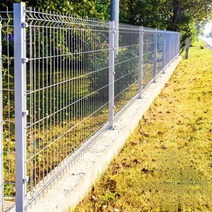 Hàng Rào Vườn Các Tòa Nhà Nguồn Cung Cấp Ngoài Trời Mạ Kẽm Nhúng Nóng Và <span class=keywords><strong>PVC</strong></span> Tráng Vật Liệu Kim Loại 3D Uốn Cong Hàng Rào - Product Image 5