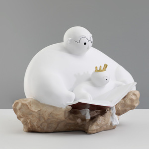 Choix de cadeau du père de bureau populaire stocké salon père et fils lecture Sculpture ameublement - Product Image 3