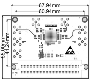 Tarjeta de Interfaz FMC Compatible con FMCOMMS3, Mini Placa de Desarrollo AD9361 para ZYNQ FPGA, para Kits y Prototipos - Product Image 2