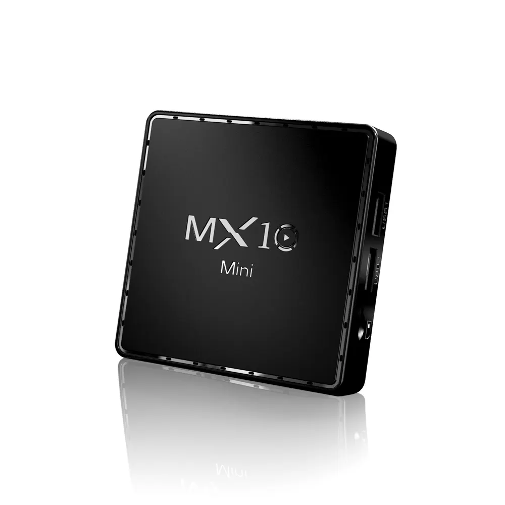 Pemutar Media Pintar MX10, Keluaran Baru Android 10.0 2Gb 16Gb 4K 2.4G WiFi MX10 Mini H313 Kotak TV Set-Top Box