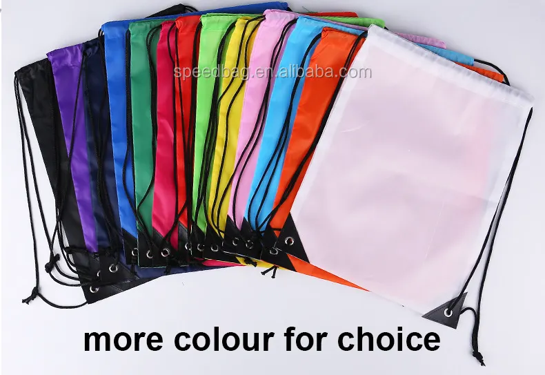 Wholesale polyester sports shoe covers backpack travel waterproof custom drawstring bag with logo