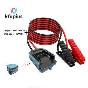 Adaptateur direct d'usine pour batteries <span class=keywords><strong>Makita</strong></span> <span class=keywords><strong>18V</strong></span>: véhicules ou tondeuses à démarrage rapide avec fil de 12AWG/5.9FT et pinces crocodiles. - Product Image 1