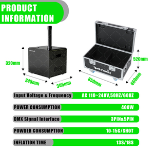 SPARK <span class=keywords><strong>GERB</strong></span> SF-J10 400W Eléctrico 6M/10M de Respuesta Rápida para Máquinas DMX512/Control Remoto para Eventos y Festivales al Aire Libre - Product Image 6