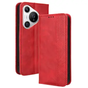 Luxushausen für Huawei Pura 70 Pura 70 Pro/Pura 70 Ultra Textur Flip-PU-Leder-Handyetui