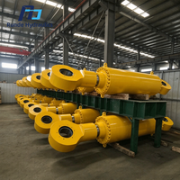 Cylindre hydraulique sur mesure à gros alésage pour bras d'excavatrice, 25-40 MPa, tige chromée, pièces de gros équipement longue durée de vie
