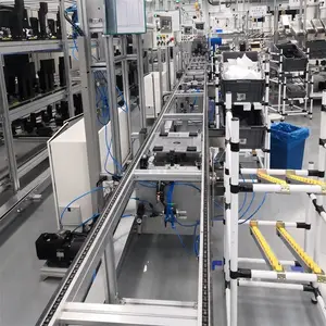 Sistema di trasporto catena di pallet catena di carbonio trasportatore in acciaio batteria per auto linea di produzione di assemblaggio di produzione elettronica