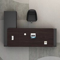 luxe légère de grande classe combinaison simple moderne meubles de directeur bureau à domicile école en bois modulaire senior