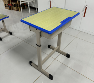 Meubles de classe, pupitre scolaire double en bois avec <span class=keywords><strong>banc</strong></span> - Product Image 4