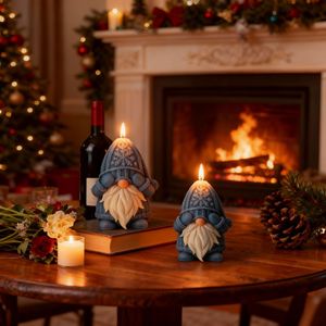 Molde de Silicona HY con Diseño de Santa Claus y Gnomo Navideño para Hacer Jabón, Yeso, Resina y Velas - Product Image 4