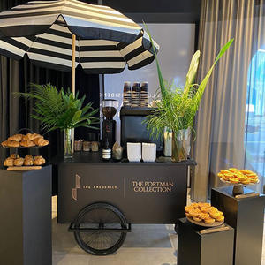 맞춤형 캔디 카트 분리형 커피 카트 물 시스템이있는 휴대용 커피 카트 - Product Image 3