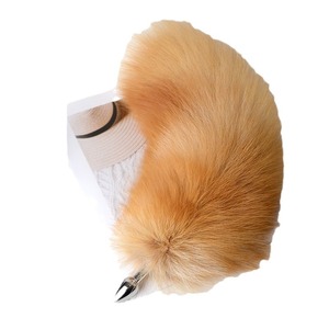 Sexy Shop Coda di Volpe Vera per Giochi di Ruolo con Plug Anale Separabile in Metallo Prodotti per Adulti <span class=keywords><strong>Sex</strong></span> <span class=keywords><strong>Toy</strong></span> per Donna Coppia Uomo - Product Image 1