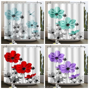 <span class=keywords><strong>Rideau</strong></span> <span class=keywords><strong>de</strong></span> <span class=keywords><strong>douche</strong></span> coloré floral unique pour la décoration <span class=keywords><strong>de</strong></span> la salle <span class=keywords><strong>de</strong></span> bain, bleu <span class=keywords><strong>rose</strong></span> <span class=keywords><strong>gris</strong></span> marguerite fleur élégante conception <span class=keywords><strong>de</strong></span> fleurs sauvages ferme - Product Image 6