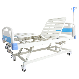 Precio <span class=keywords><strong>de</strong></span> fábrica Cama médica <span class=keywords><strong>de</strong></span> metal UCI Cama <span class=keywords><strong>para</strong></span> <span class=keywords><strong>enfermos</strong></span> Tres manivelas Control manual Cama <span class=keywords><strong>de</strong></span> hospital <span class=keywords><strong>para</strong></span> la venta - Product Image 3