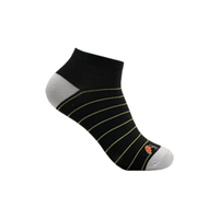 Haute qualité femmes respirant tricoté cheville chaussettes doux blanc rayé motif confortable mince pour l'été hiver