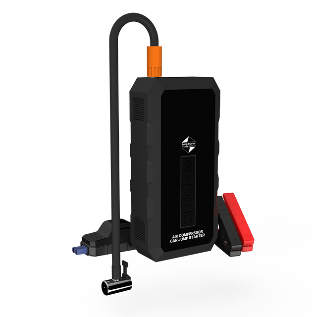 Factory Direct Sales 2000A Portable 12V Lithium Battery Mobile Jump Start Power Supply Compressed Air Pump for Truck/Motorcycle