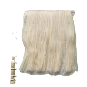 Cavalo de cabelo real feito de 18 ", cavalo balanço, mane, trama e rabo, conjunto para equitação, cabelo de animais