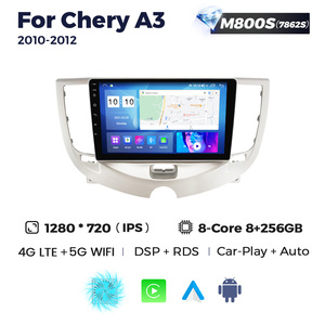 MEKEDE MS Android autoradio 8core 4G WIFI voiture-play auto 360 caméra pour Chery A3 2010-2012 gps <span class=keywords><strong>FM</strong></span> AM ventilateur de refroidissement - Product Image 2
