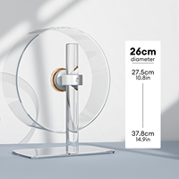 Umwelt freundliches Aluminium legierung material Transparent Abnehmbar Silent Design Rad Hamster 26cm