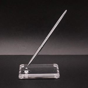 Lüks düğün kalem seti fabrika toptan hediye promosyon resepsiyon Guestbooks konuk işareti ile kalem akrilik kalem standı tutucu - Product Image 5