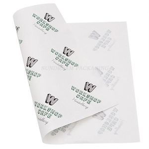 Papier ciré pour panier alimentaire, design personnalisé, doublures pour panier alimentaire, papier ciré pour sandwichs, papier ciré carré pour barbecue, papier ciré sec - Product Image 2